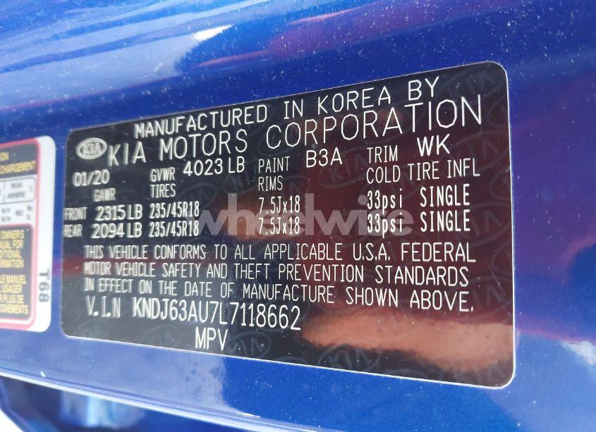 Photo 9 of 2020 Kia Soul GT-LINE (VIN KNDJ63AU7L7118662)