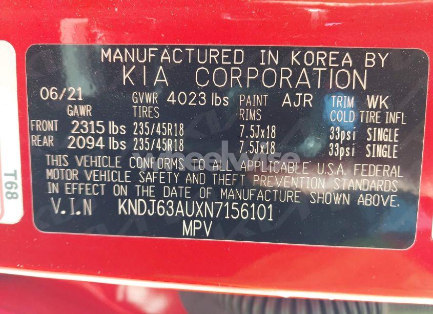 Photo 9 of 2022 Kia Soul GT-LINE (VIN KNDJ63AUXN7156101)