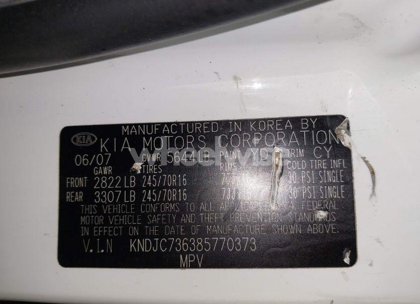Photo 9 of 2008 Kia Sorento EX (VIN KNDJC736385770373)