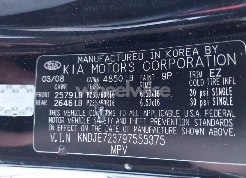 Photo 9 of 2009 Kia Sportage LX V6 (VIN KNDJE723797555375)