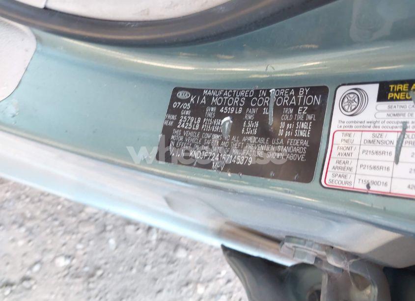 Photo 9 of 2006 Kia Sportage LX (VIN KNDJF724167145379)
