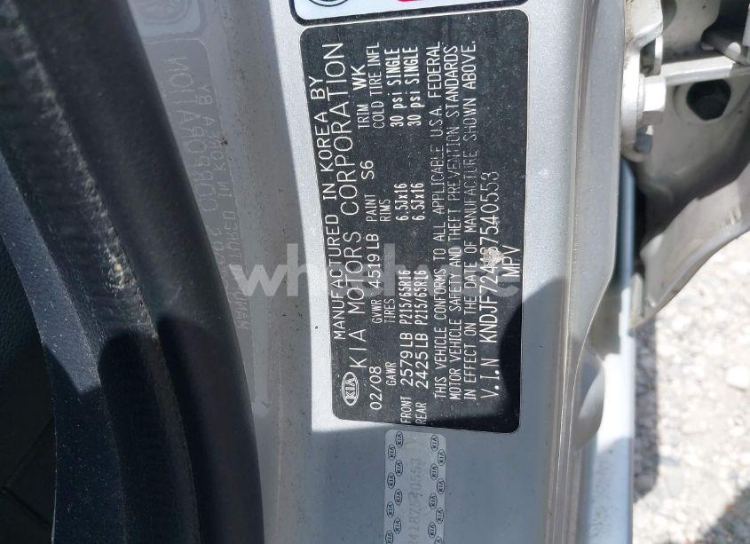 Photo 9 of 2008 Kia Sportage LX (VIN KNDJF724187540553)