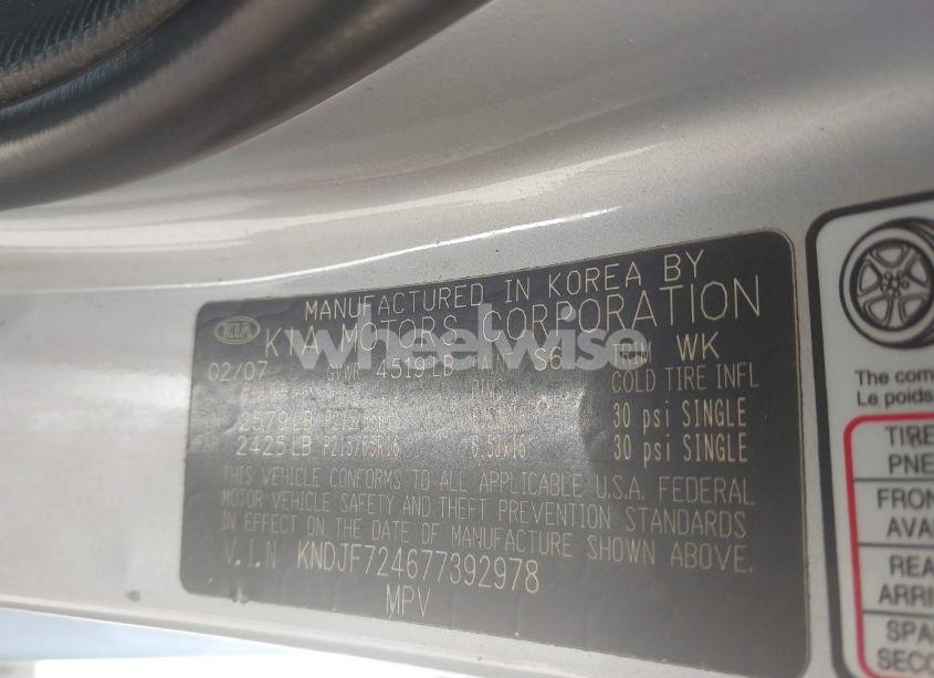 Photo 9 of 2007 Kia Sportage LX (VIN KNDJF724677392978)