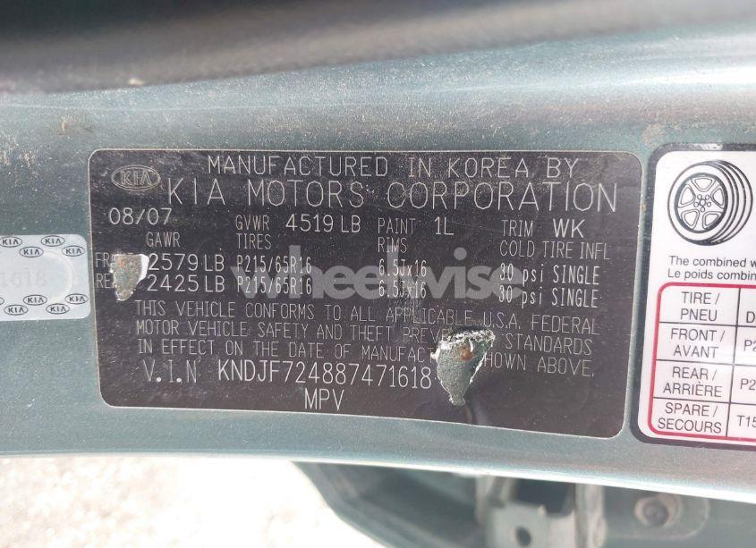 Photo 9 of 2008 Kia Sportage LX (VIN KNDJF724887471618)