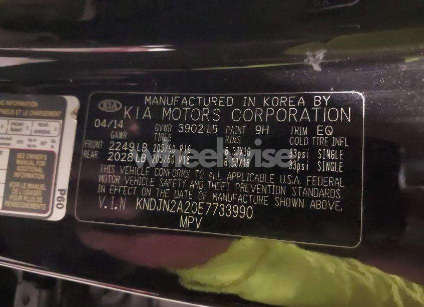 Photo 9 of 2014 Kia Soul N/A (VIN KNDJN2A20E7733990)