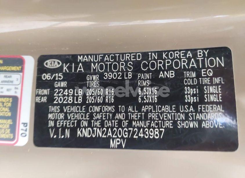 Photo 9 of 2016 Kia Soul (VIN KNDJN2A20G7243987)