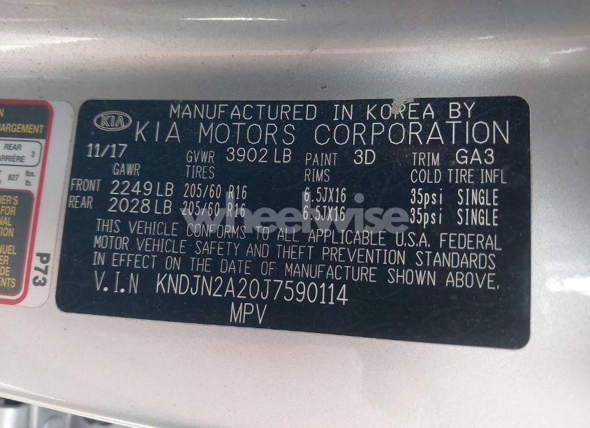 Photo 9 of 2018 Kia Soul (VIN KNDJN2A20J7590114)