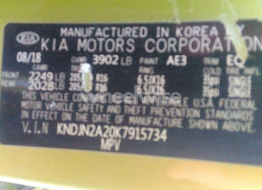 Photo 9 of 2019 Kia Soul (VIN KNDJN2A20K7915734)