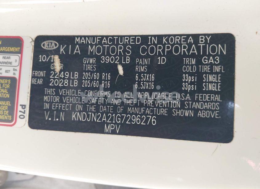 Photo 9 of 2016 Kia Soul (VIN KNDJN2A21G7296276)