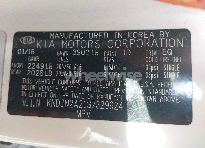 Photo 9 of 2016 Kia Soul (VIN KNDJN2A21G7329924)