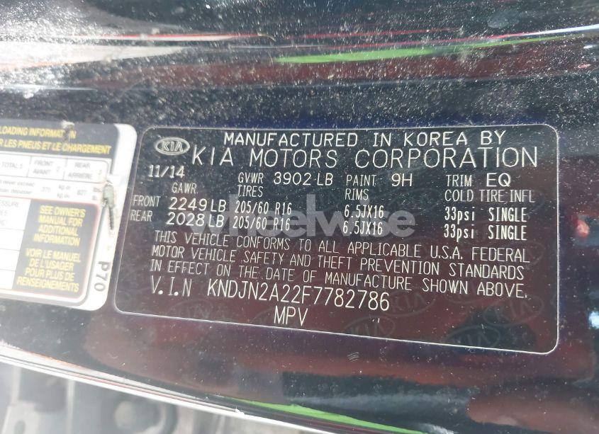 Photo 9 of 2015 Kia Soul (VIN KNDJN2A22F7782786)