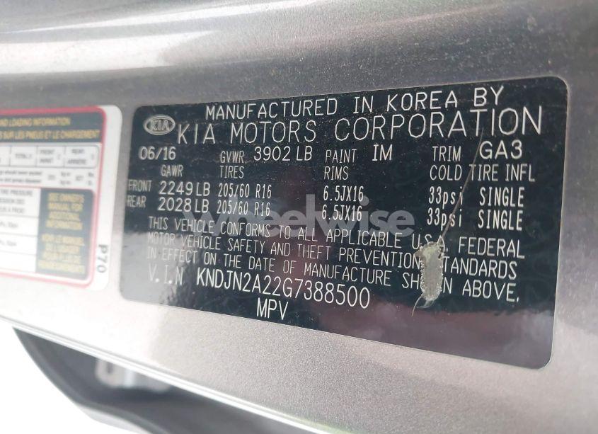 Photo 9 of 2016 Kia Soul ! (VIN KNDJN2A22G7388500)