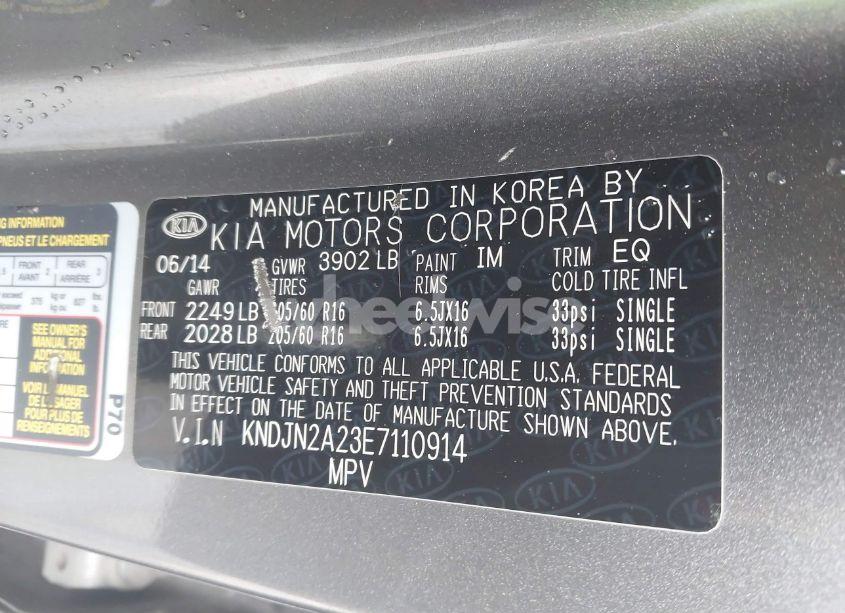 Photo 9 of 2014 Kia Soul (VIN KNDJN2A23E7110914)