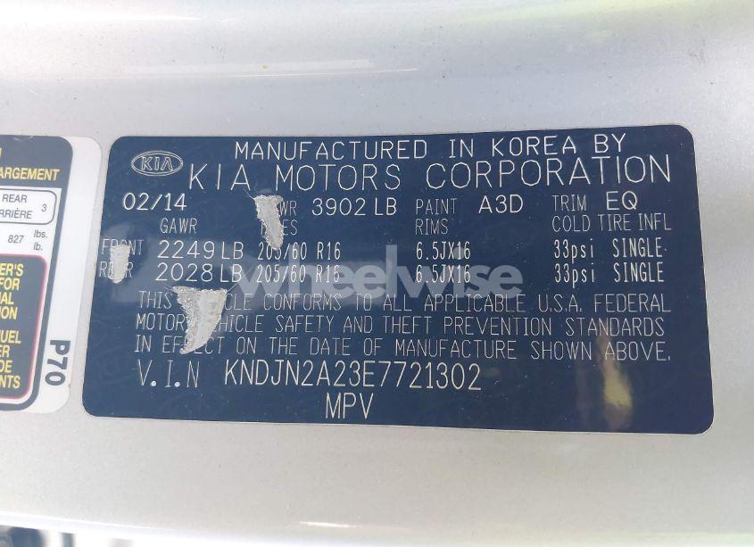 Photo 9 of 2014 Kia Soul N/A (VIN KNDJN2A23E7721302)