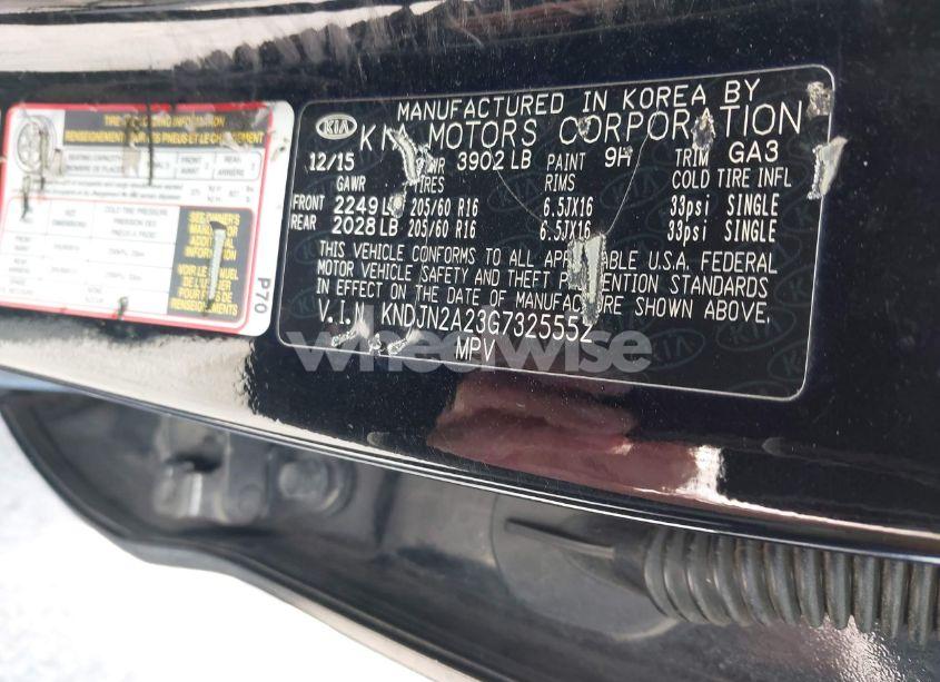 Photo 9 of 2016 Kia Soul (VIN KNDJN2A23G7325552)