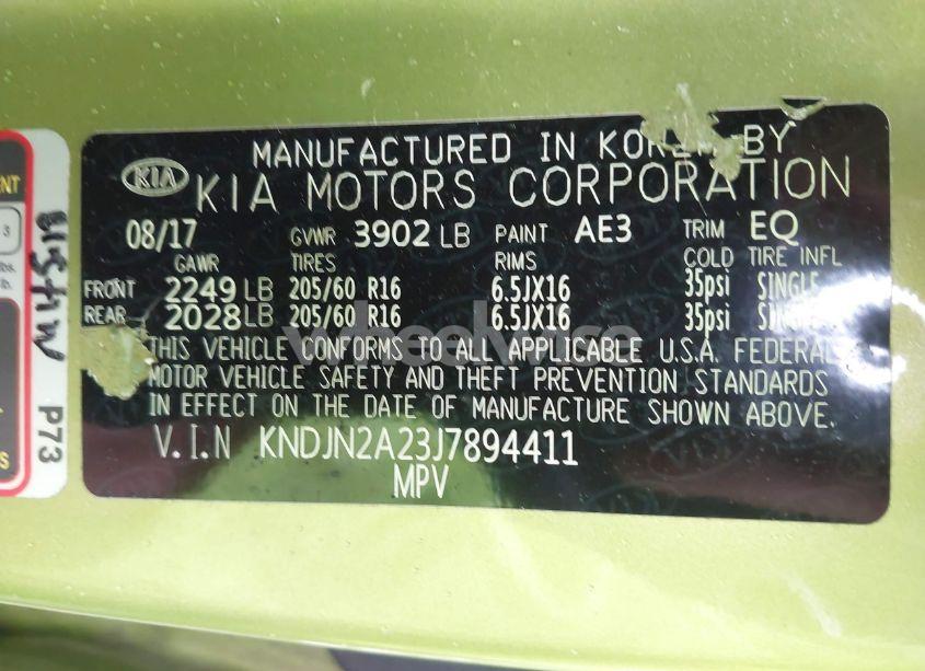 Photo 9 of 2018 Kia Soul (VIN KNDJN2A23J7894411)