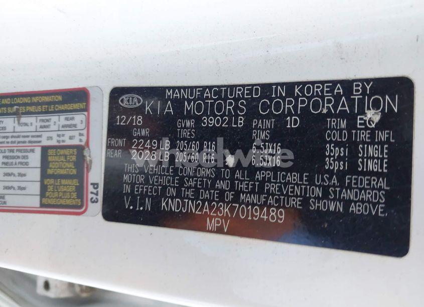 Photo 9 of 2019 Kia Soul (VIN KNDJN2A23K7019489)