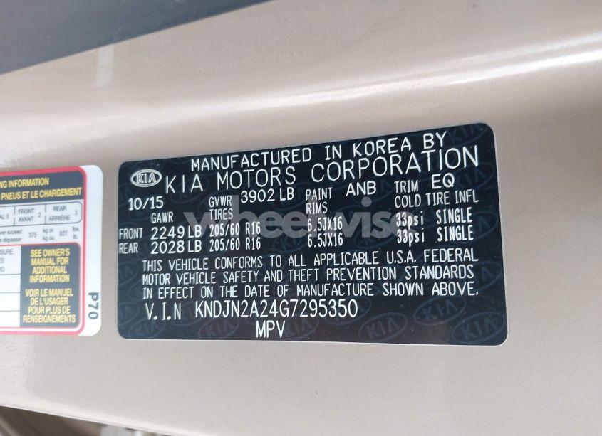 Photo 9 of 2016 Kia Soul (VIN KNDJN2A24G7295350)