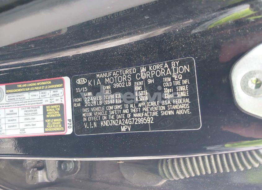 Photo 9 of 2016 Kia Soul (VIN KNDJN2A24G7299592)