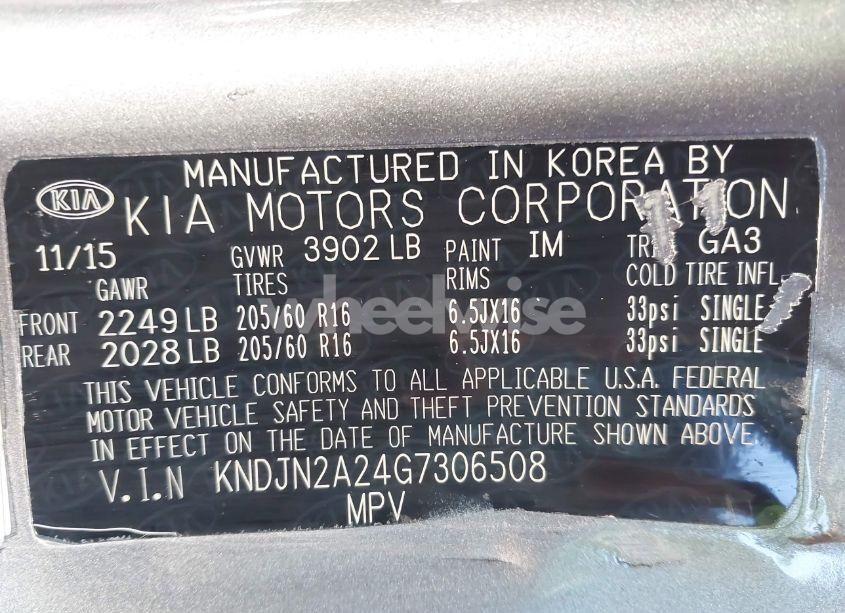 Photo 9 of 2016 Kia Soul (VIN KNDJN2A24G7306508)