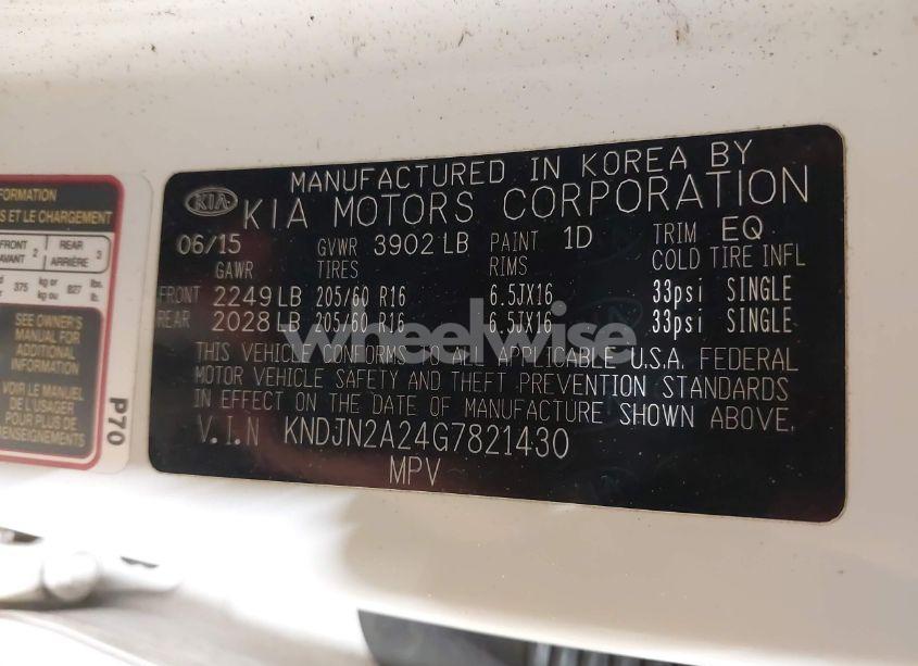 Photo 9 of 2016 Kia Soul (VIN KNDJN2A24G7821430)