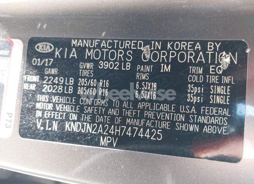 Photo 9 of 2017 Kia Soul (VIN KNDJN2A24H7474425)