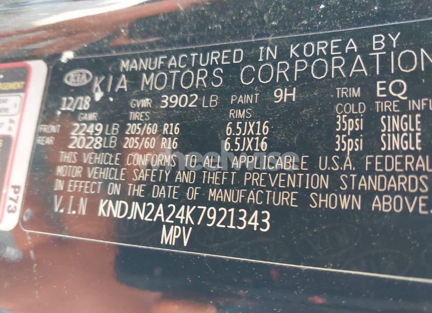 Photo 9 of 2019 Kia Soul (VIN KNDJN2A24K7921343)