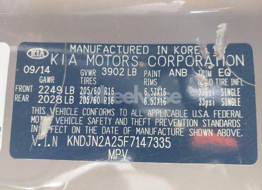 Photo 9 of 2015 Kia Soul (VIN KNDJN2A25F7147335)