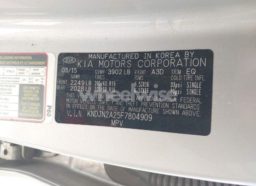 Photo 9 of 2015 Kia Soul (VIN KNDJN2A25F7804909)