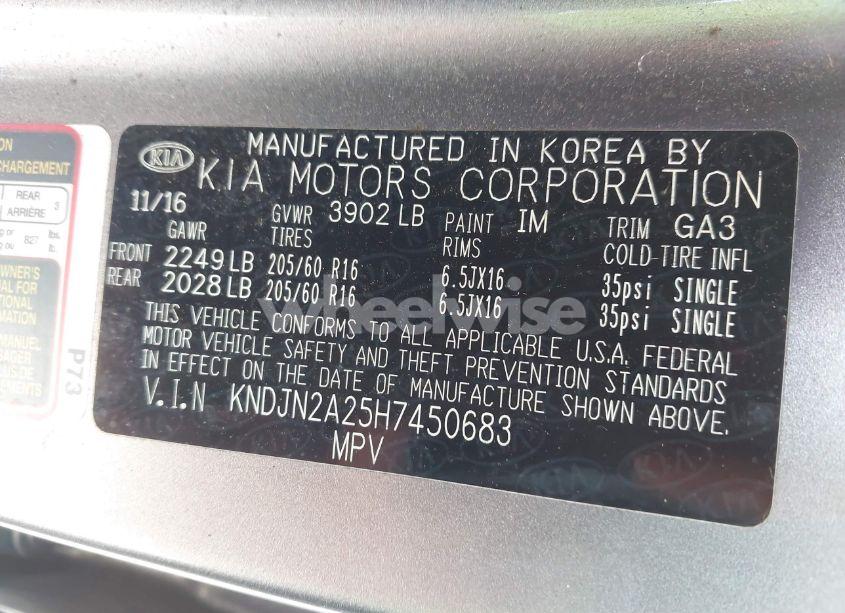 Photo 9 of 2017 Kia Soul (VIN KNDJN2A25H7450683)