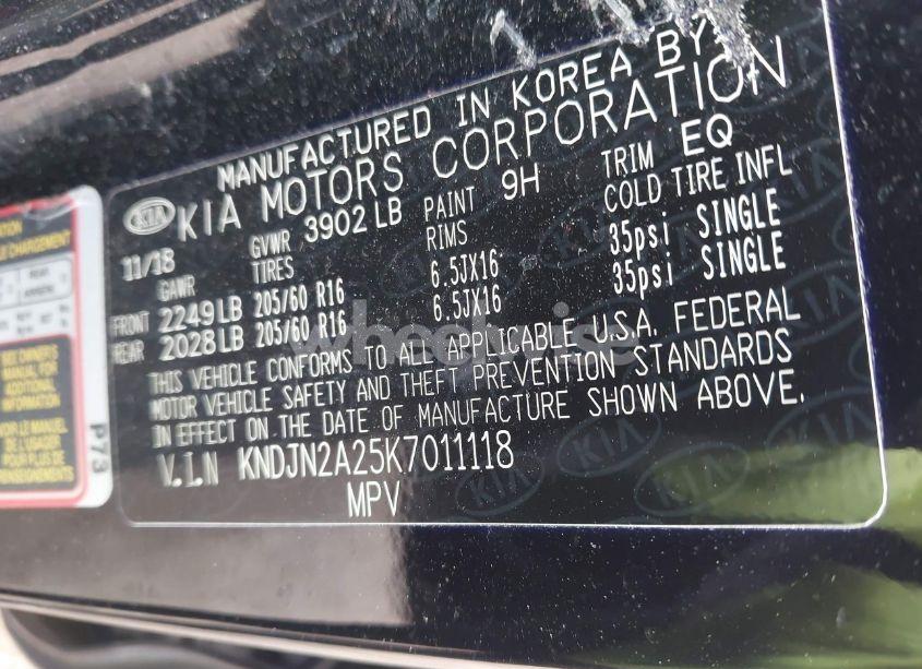 Photo 9 of 2019 Kia Soul (VIN KNDJN2A25K7011118)