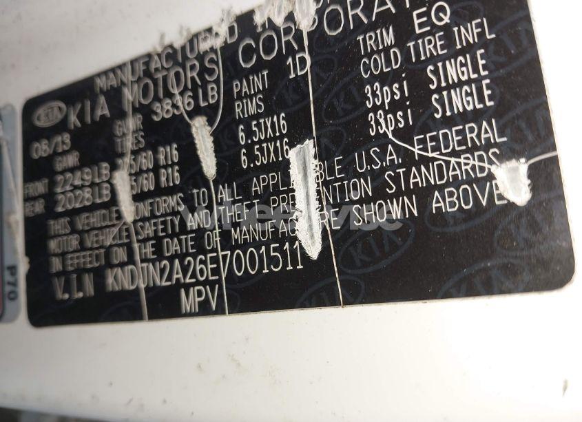 Photo 9 of 2014 Kia Soul (VIN KNDJN2A26E7001511)