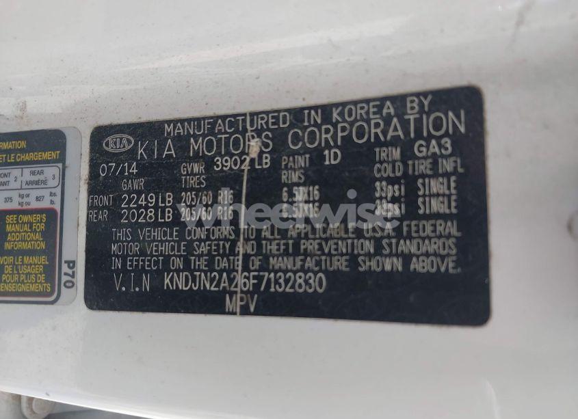 Photo 9 of 2015 Kia Soul (VIN KNDJN2A26F7132830)
