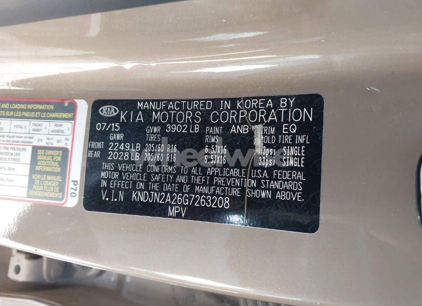 Photo 9 of 2016 Kia Soul (VIN KNDJN2A26G7263208)