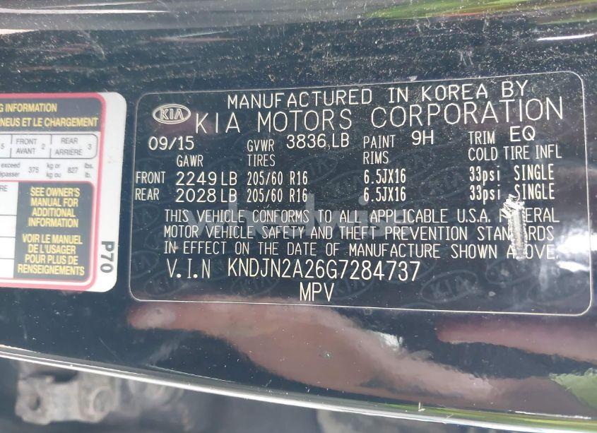 Photo 9 of 2016 Kia Soul (VIN KNDJN2A26G7284737)