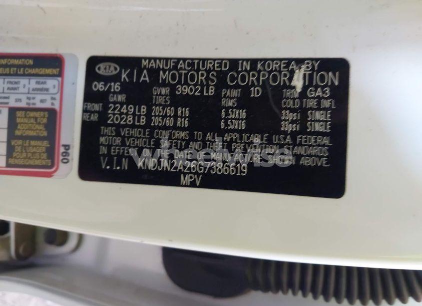 Photo 9 of 2016 Kia Soul ! (VIN KNDJN2A26G7386619)