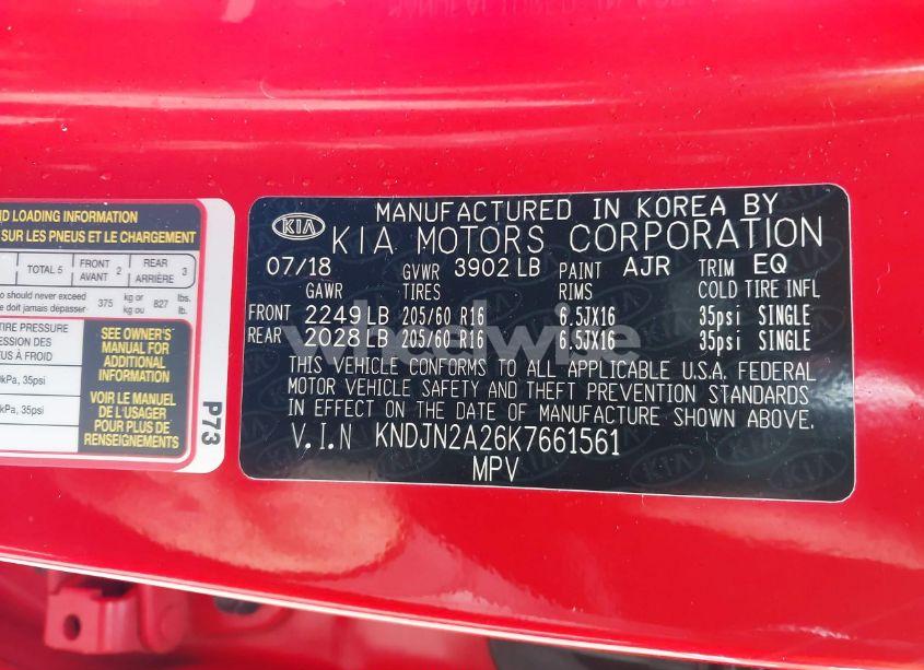 Photo 9 of 2019 Kia Soul (VIN KNDJN2A26K7661561)