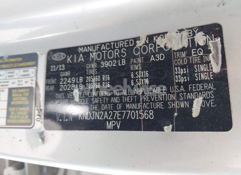 Photo 9 of 2014 Kia Soul (VIN KNDJN2A27E7701568)