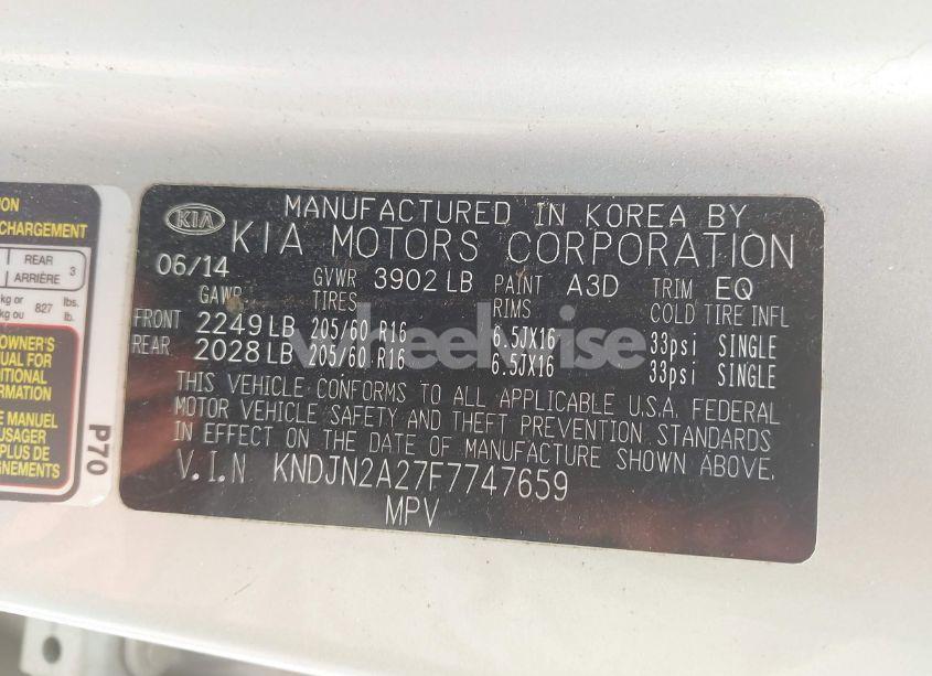 Photo 9 of 2015 Kia Soul (VIN KNDJN2A27F7747659)