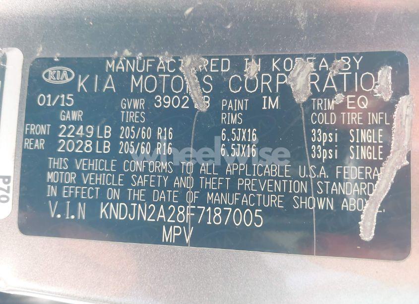 Photo 9 of 2015 Kia Soul (VIN KNDJN2A28F7187005)