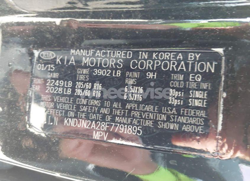 Photo 9 of 2015 Kia Soul (VIN KNDJN2A28F7791895)