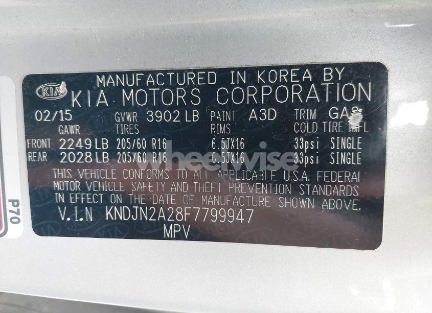 Photo 9 of 2015 Kia Soul (VIN KNDJN2A28F7799947)