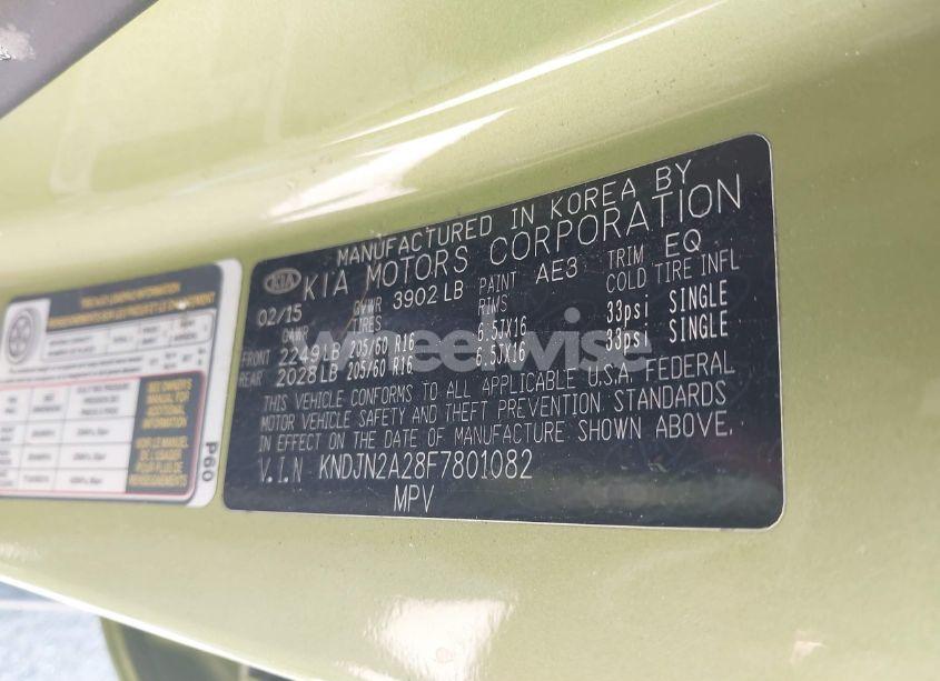 Photo 9 of 2015 Kia Soul (VIN KNDJN2A28F7801082)