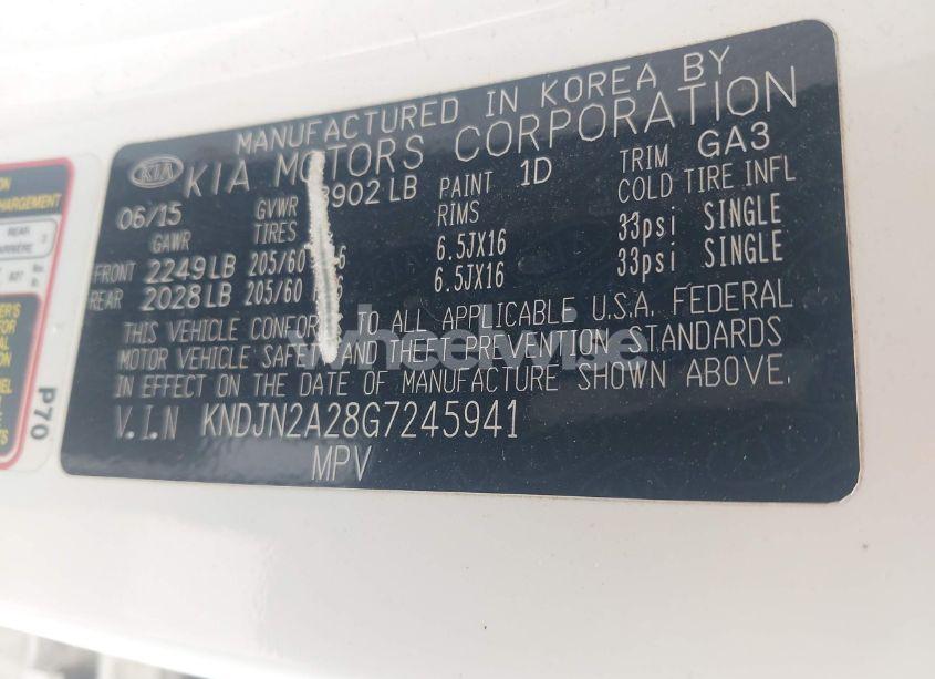 Photo 9 of 2016 Kia Soul (VIN KNDJN2A28G7245941)