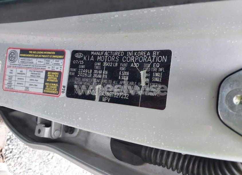 Photo 9 of 2016 Kia Soul (VIN KNDJN2A28G7827232)