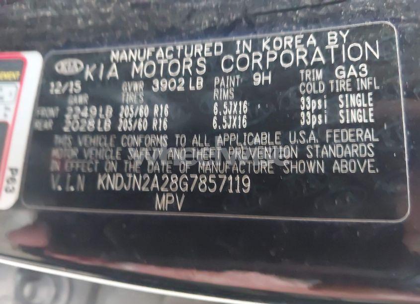 Photo 9 of 2016 Kia Soul (VIN KNDJN2A28G7857119)