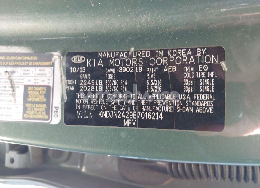 Photo 9 of 2014 Kia Soul (VIN KNDJN2A29E7016214)