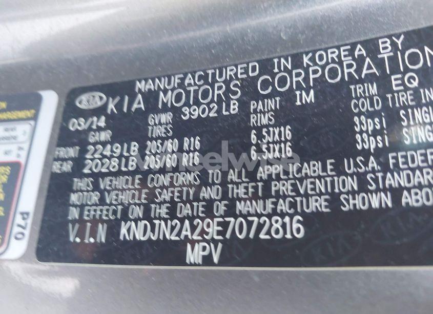 Photo 9 of 2014 Kia Soul (VIN KNDJN2A29E7072816)