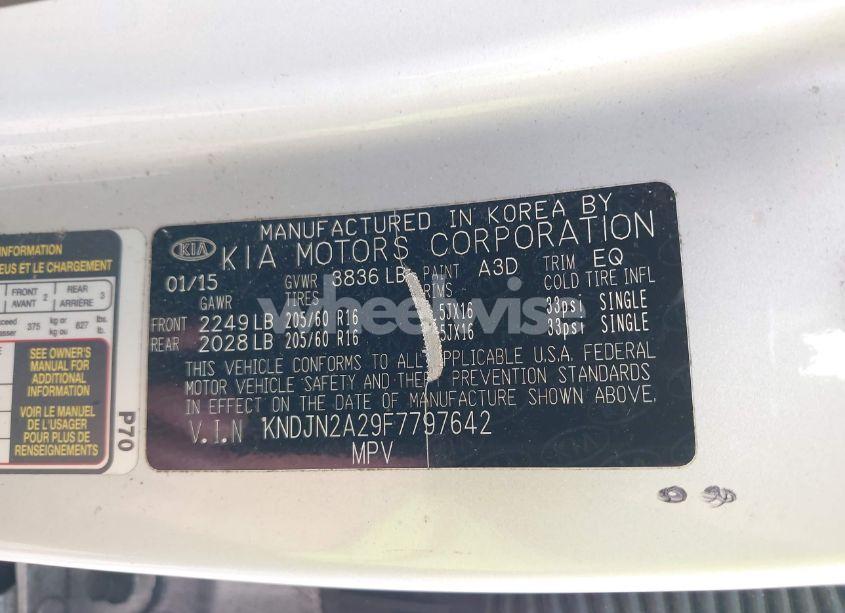 Photo 9 of 2015 Kia Soul (VIN KNDJN2A29F7797642)