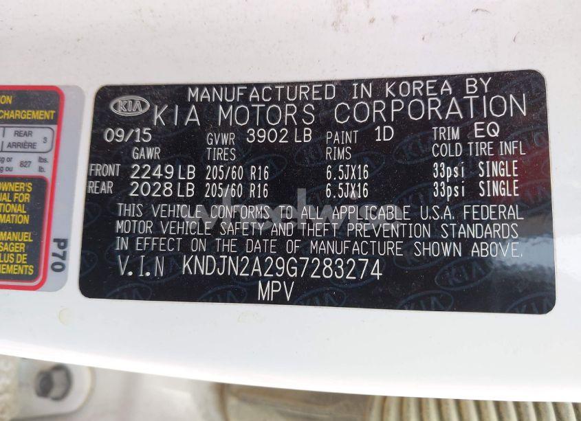 Photo 9 of 2016 Kia Soul (VIN KNDJN2A29G7283274)